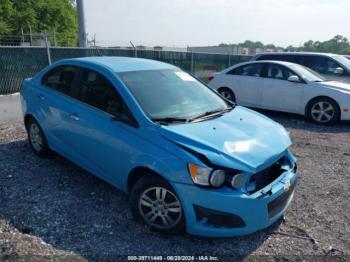  Salvage Chevrolet Sonic