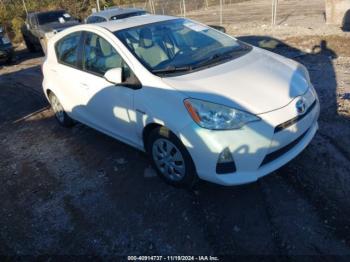  Salvage Toyota Prius c