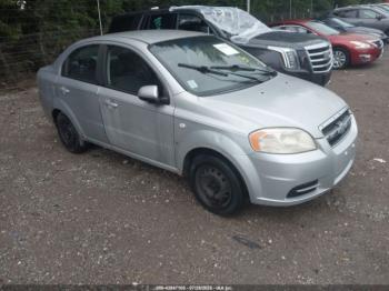 Salvage Chevrolet Aveo