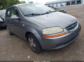  Salvage Chevrolet Aveo