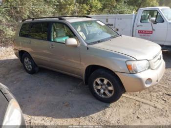  Salvage Toyota Highlander