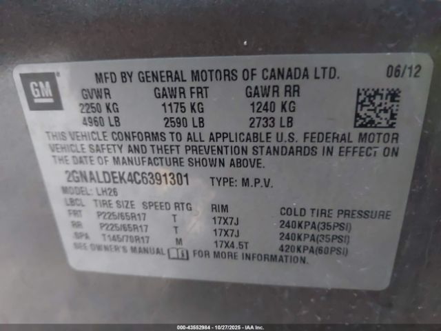 Chevrolet Equinox 1lt Image 11