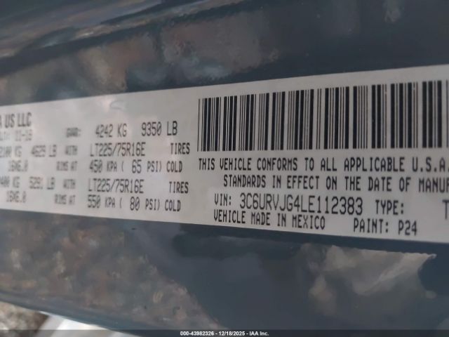 Ram Promaster Cargo Van High Roof 159 Wb Ext Image 7