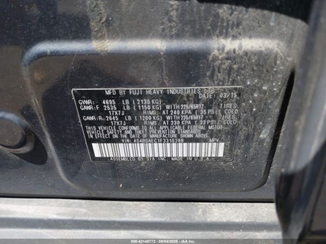 Subaru Outback 2.5i Premium Image 8