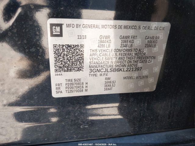 Chevrolet Trax Lt Image 9