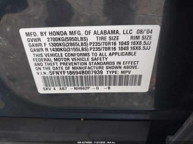 Honda Pilot Ex-l Image 9