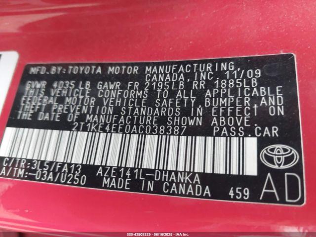 Toyota Matrix S Image 13