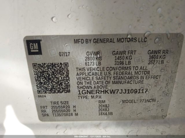 Chevrolet Traverse 3lt Image 8