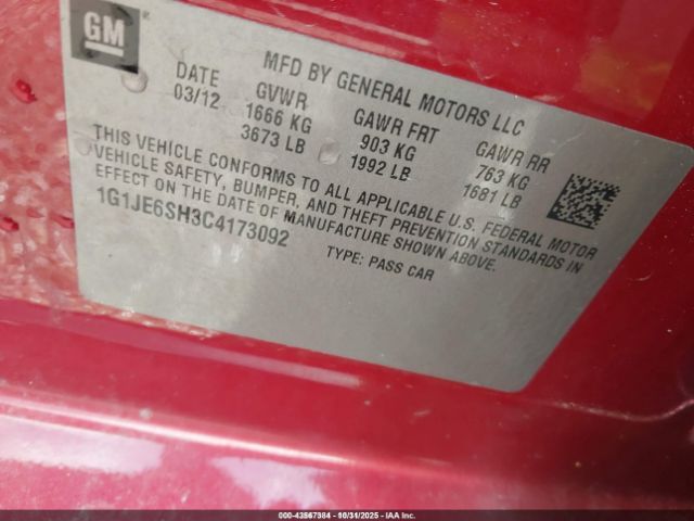 Chevrolet Sonic 2lz Image 8