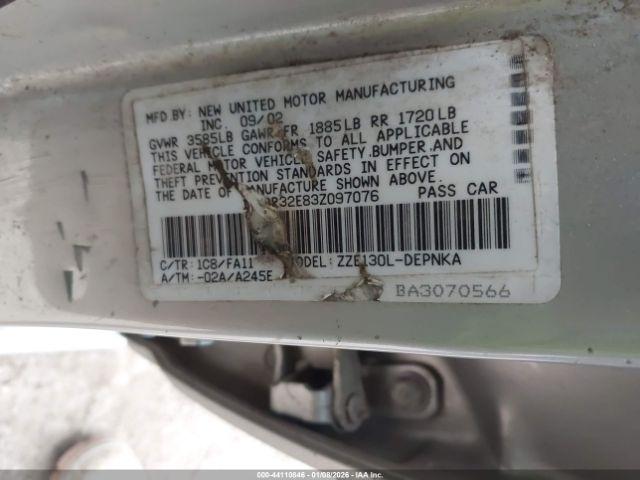 Toyota Corolla Le Image 2